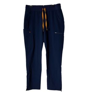 Poppy Women’s scrub pants, M, in a Navy blue